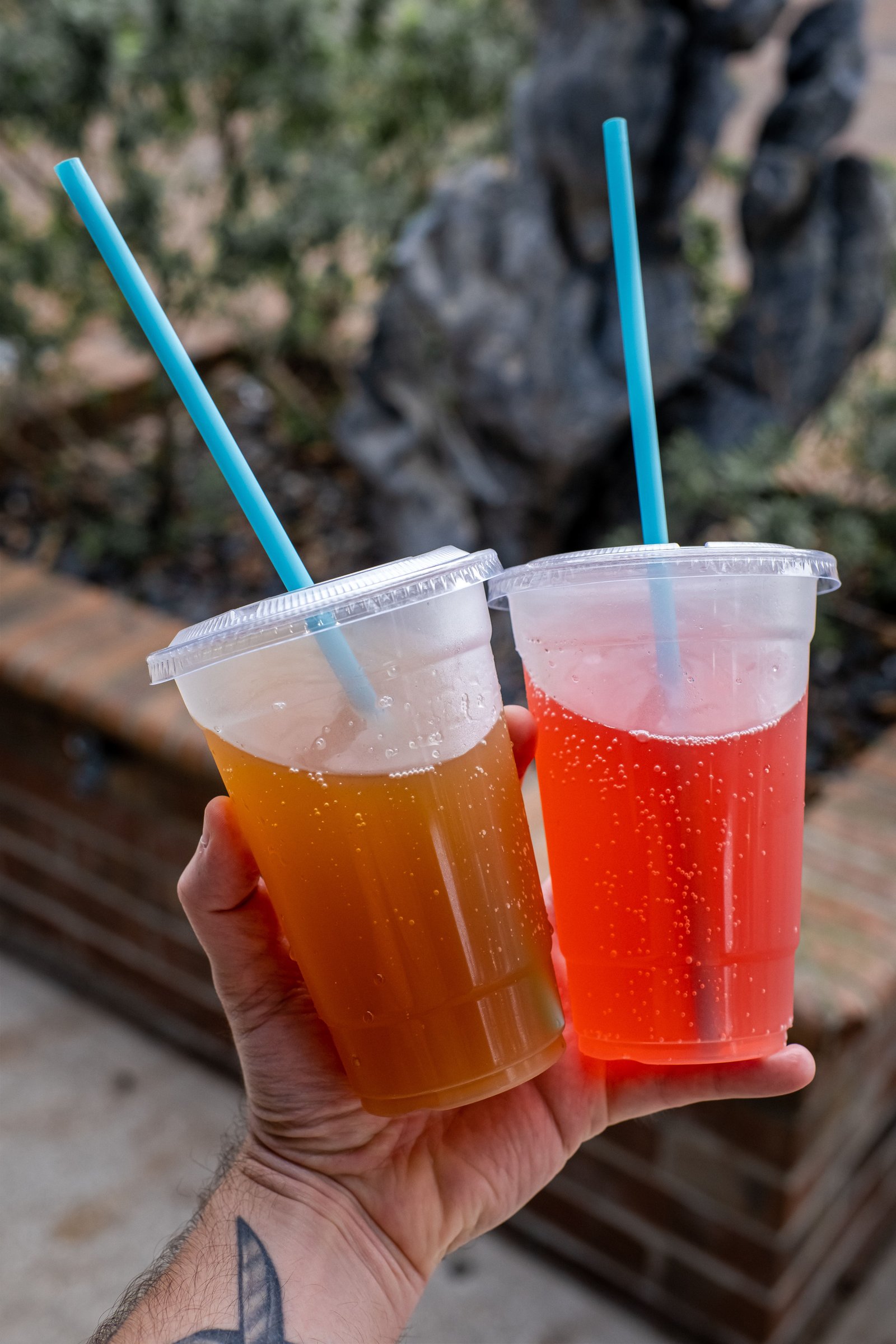 Lemonade served in Sugar Rush branded tumblers